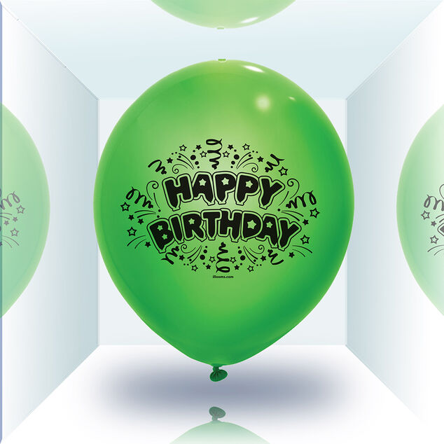 Ballon led color&eacute; Happy Birthday x 5