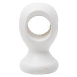 Support de tringle court à oeil en bois certifié FSC® Blanc Ø20 mm