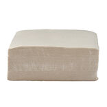 Serviette carrée blanc lin 2 plis en papier x40