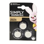 Pile bouton CR2025 x3 Duracell