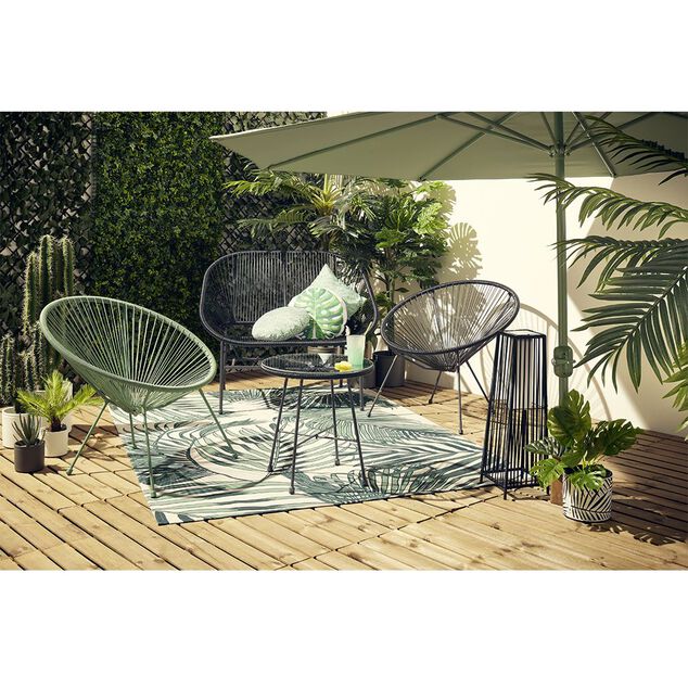 Lampe solaire &agrave; poser urban m&eacute;tal et plastique noir 22x22xH68cm