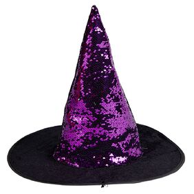 Lot De 2 Chapeaux De Sorcière Pour Enfant – Noir – Taille 38 X 36 Cm – Halloween Et Déguisement