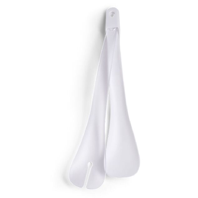 Lot de 2 couverts &agrave; salade plastique blanc L.31cm
