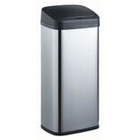 Poubelle automatique grise et noire 40 L