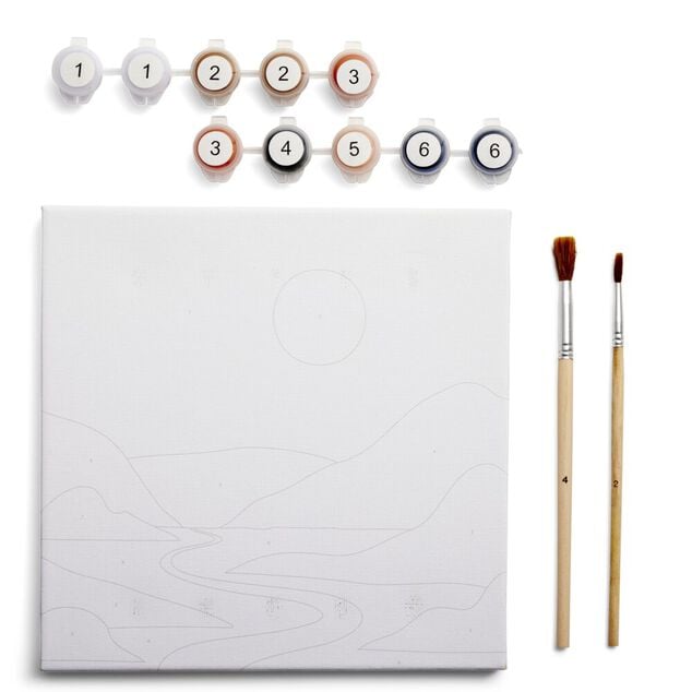Kit de toile &agrave; peindre par num&eacute;ros 41x24cm (plusieurs mod&egrave;les)