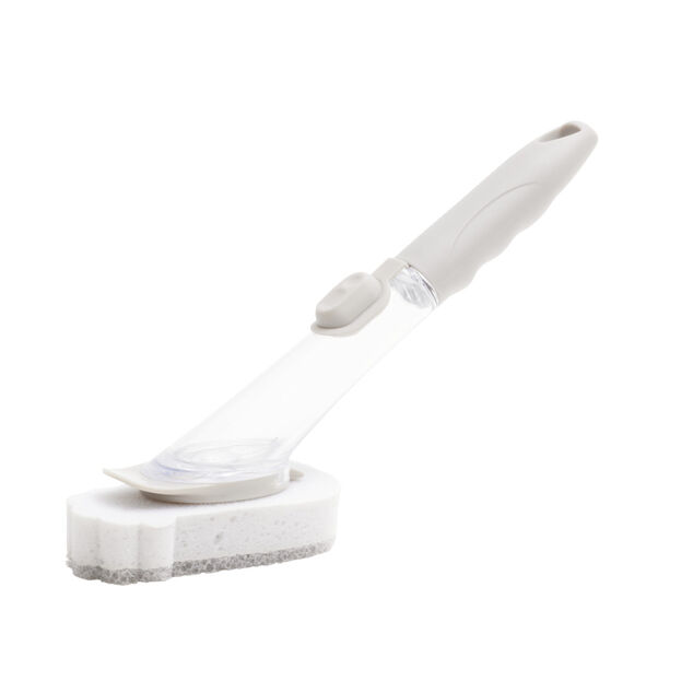 Brosse de nettoyage en mousse avec distributeur de savon int&eacute;gr&eacute; L27,5cm