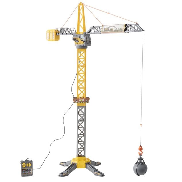 Grue t&eacute;l&eacute;command&eacute;e chantier plastique jaune H110cm