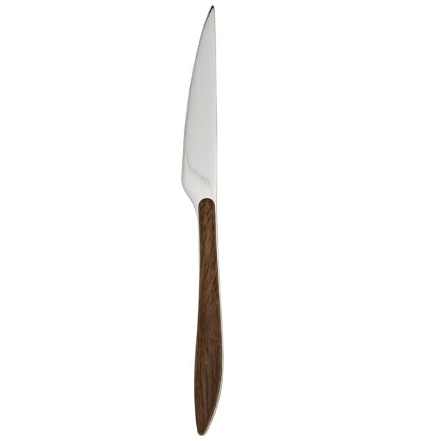 Couteau acier 23cm manche marron