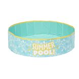 Piscinette ronde pliable pour enfant Funky plastique bleu &Oslash;120xH30cm