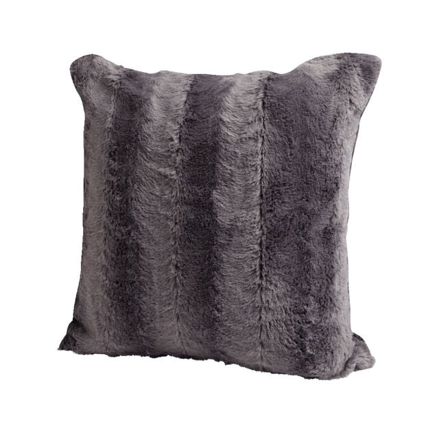 Housse de coussin effet fourrure gaufré 40x40cm (3 modèles)