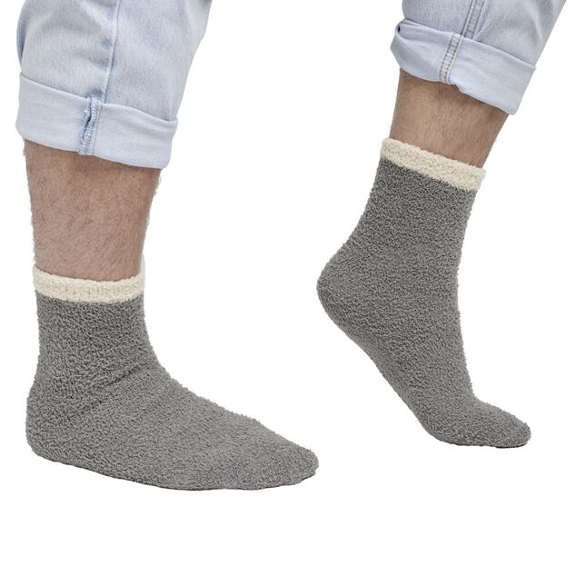 Pull plaid à capuche 70xH80cm avec chaussettes assorties motif fun (2 modèles)