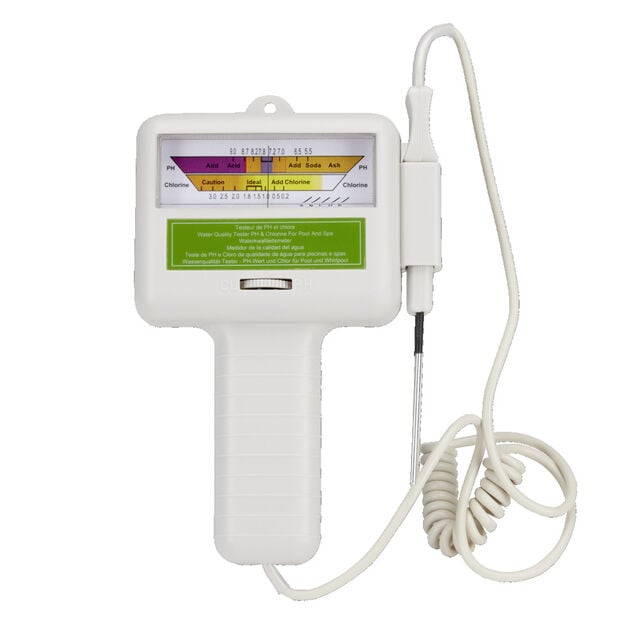 Testeur de chlore et pH &eacute;lectronique pour piscine