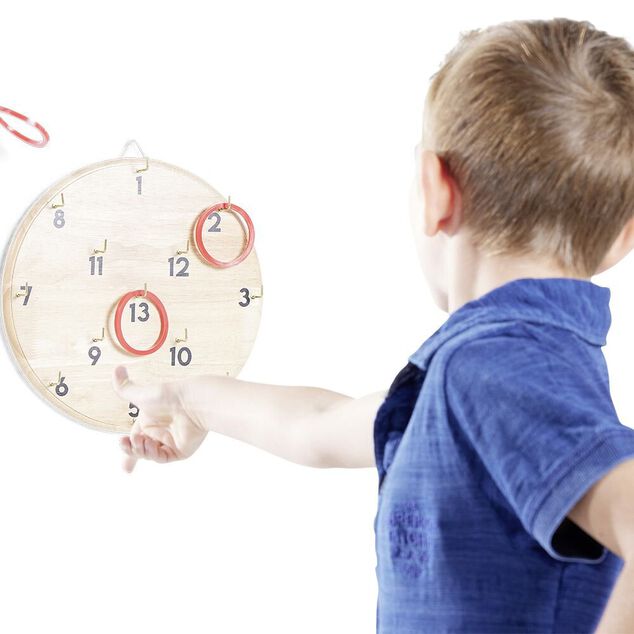 Lancer d'anneaux cible bois