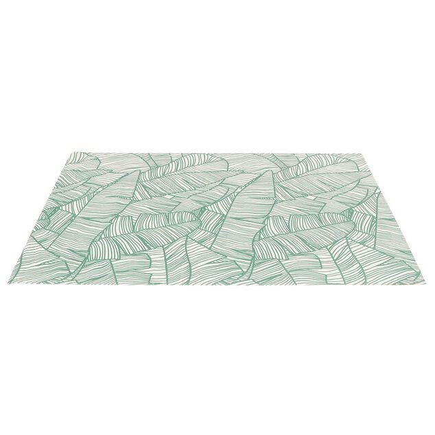 Tapis de jardin rectangulaire Hot Tropics vert et blanc 170x230cm