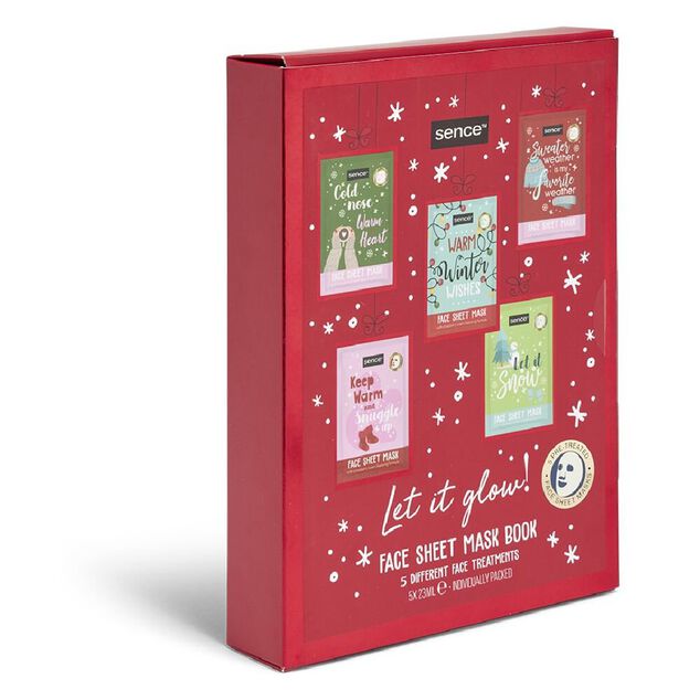 Coffret cadeau 5 masques visage Sence 23ml - Let it Glow