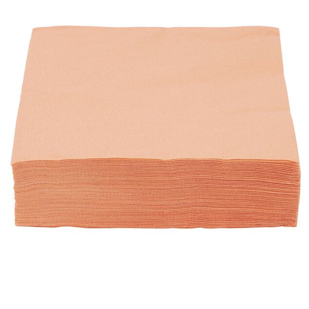 Serviette papier 33x33cm orange x50