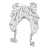 Bonnet pour chien avec oreilles gris Taille M/L