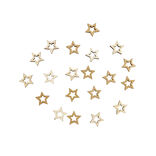 Décoration de table forme étoile dorée 20 pièces
