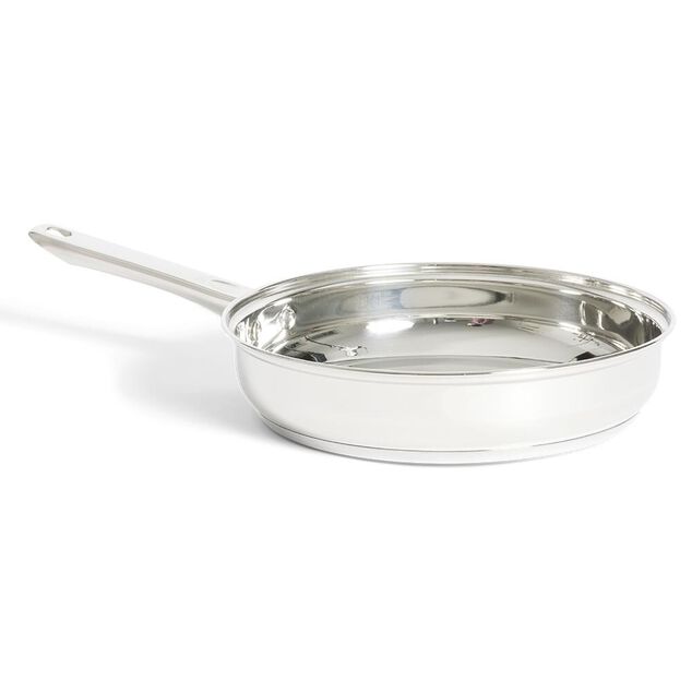 Po&ecirc;le tous feux dont induction inox gris &Oslash;28cm