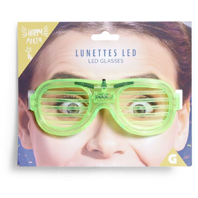 Paire de lunettes lumineuses à LED (4 modèles)