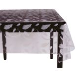 Toile cir&eacute;e Coffee noir L. 140 cm