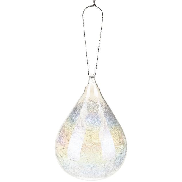 Boule en verre int&eacute;rieur filament &agrave; reflet iris&eacute;