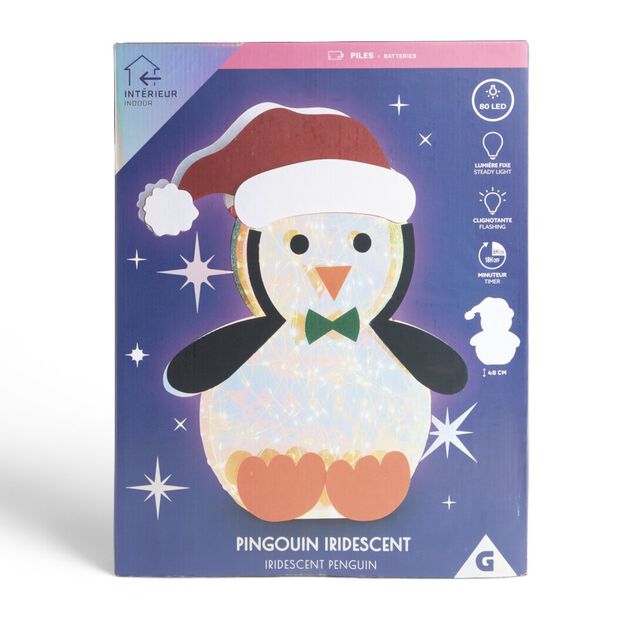 Pingouin lumineux 80LED H46cm