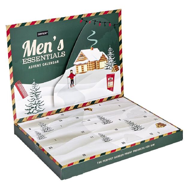 Calendrier de l'Avent homme barbier Sence 24 cases