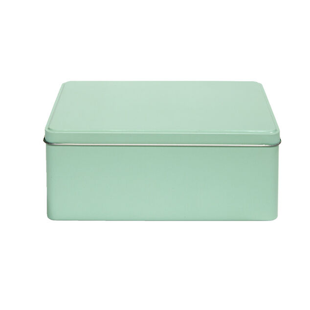 Boîte métal rectangulaire unie 20x14,5xH8cm (3 modèles)