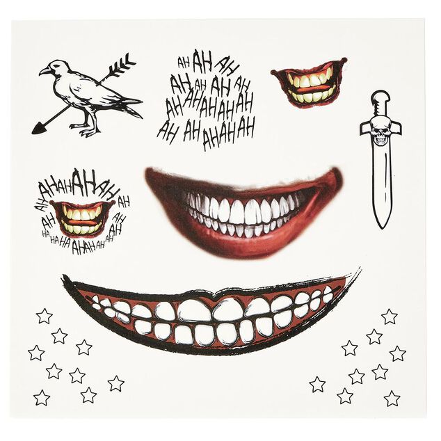 Tatouage &eacute;ph&eacute;m&egrave;re corps enfant Halloween