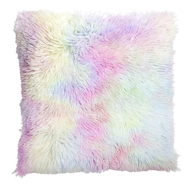 Lot de 2 housses de coussin tie and dye rose 45x45cm