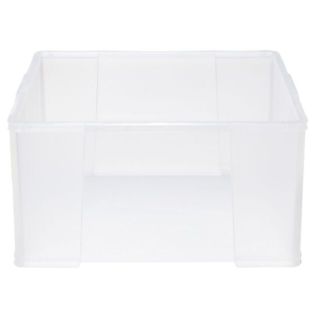 Box de rangement plastique transparent avec couvercle