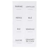 &Eacute;tiquette adh&eacute;sive en papier x16 pour cuisine et bocaux