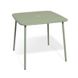 Table de jardin Fun 2 personnes m&eacute;tal vert 80x80xH72cm