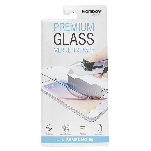 Verre tremp&eacute; pour Samsung Galaxy S6
