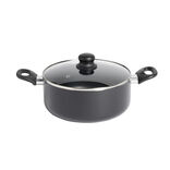 Faitout tous feux sauf induction aluminium noir Ø24cm