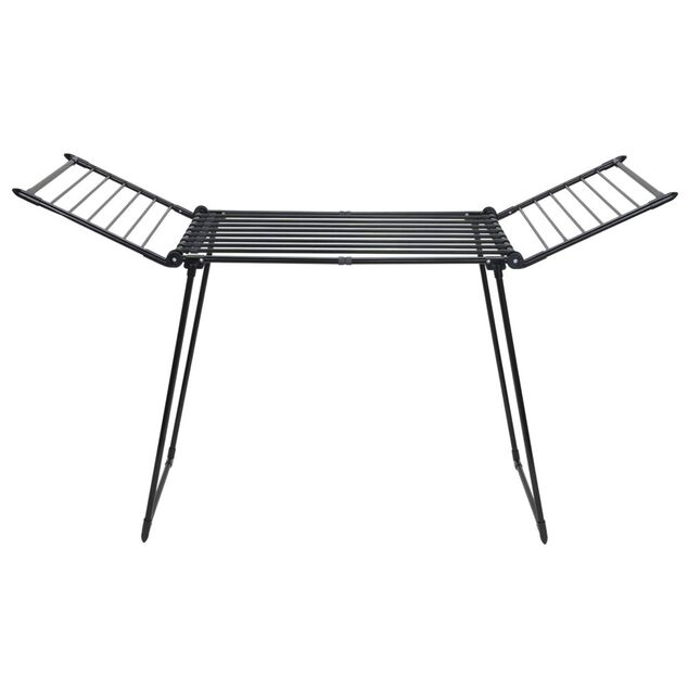 &Eacute;tendoir modulable s&eacute;choir extensible 175-233cm plastique noir 22m d'&eacute;tendage