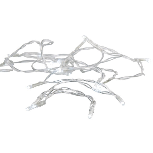 Guirlande &eacute;lectrique No&euml;l int&eacute;rieur 20 LED blanc froid 2 m