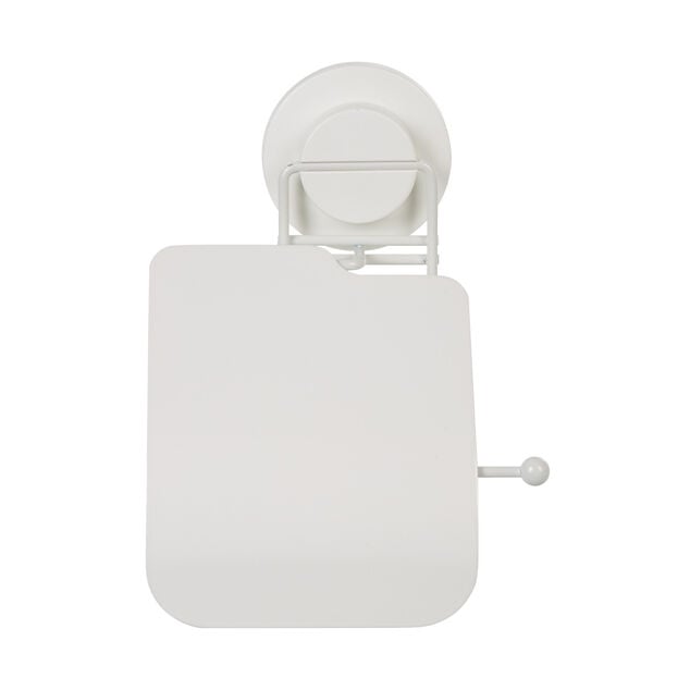 D&eacute;rouleur papier toilette &agrave; ventouse blanc