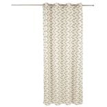 Rideau polycoton 140x240cm imprimé taupe noir