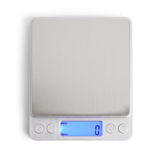 Balance de cuisine &eacute;lectronique max.3kg avec 2 contenants 10,6x12,7cm
