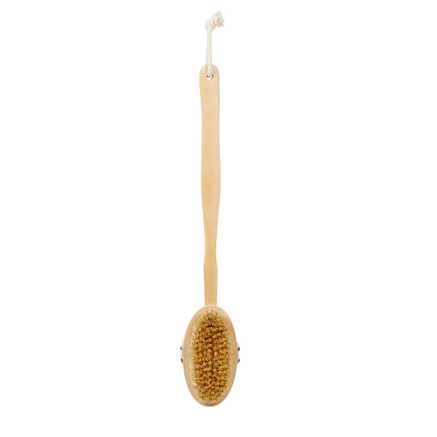 Brosse en crin pour le corps avec manche en bois L42 cm