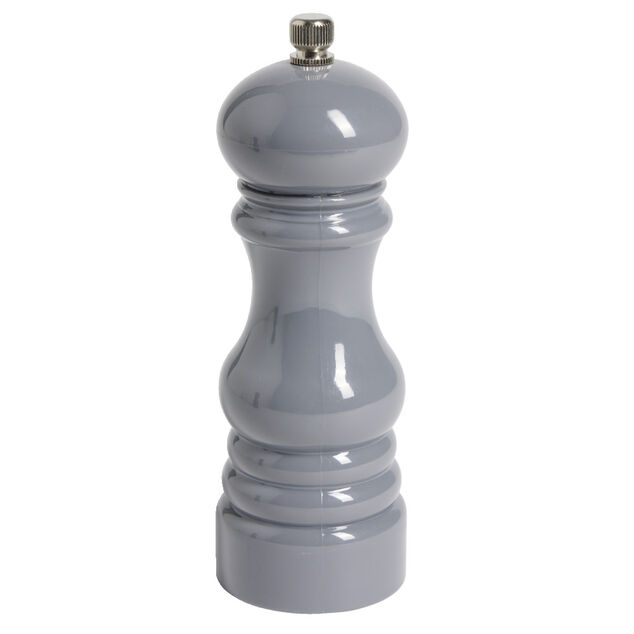 Moulin &agrave; poivre en plastique gris H17,5cm