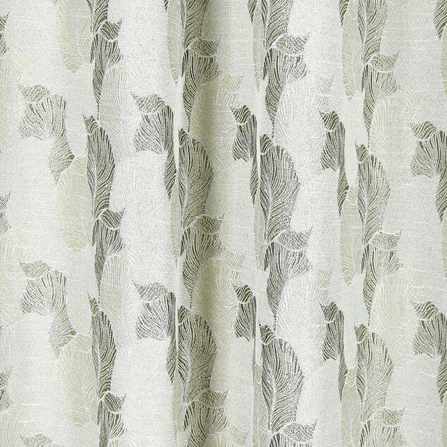 Rideau polyester 140x240cm jacquard feuilles