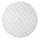 Tapis fausse fourrure rond relief bulle &Oslash;90cm - 3 mod&egrave;les