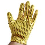 Paire de gants taille unique doré