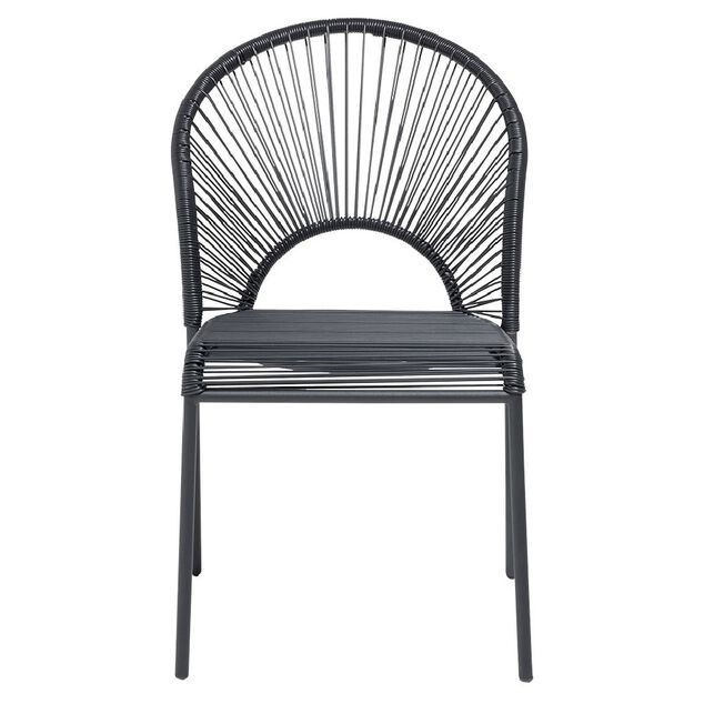 Chaise Urban filaire noir 49x48,5xH88cm