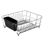 &Eacute;gouttoir &agrave; vaisselle gris et noir