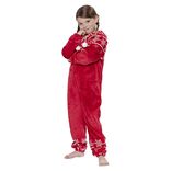 Pyjama combinaison de No&euml;l enfant rouge blanc