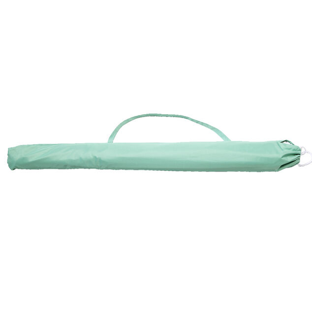 Parasol de plage bleu &eacute;meraude UV UPF50+ &Oslash;180xH195cm
